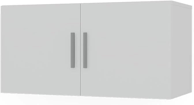 Modulo aggiuntivo Ingo, Bianco, 80 x 40 cm con 2 porte, adatto per l'ampliamento di armadi multifunzione