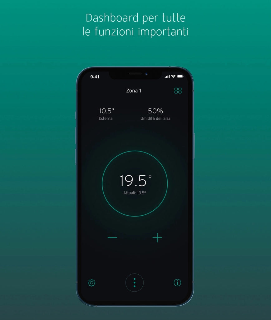 Centralina Climatica Termostato Modulante Smart Wi-Fi Vaillant SensoROOM Connect 0010035734 VR940F + VRT51F