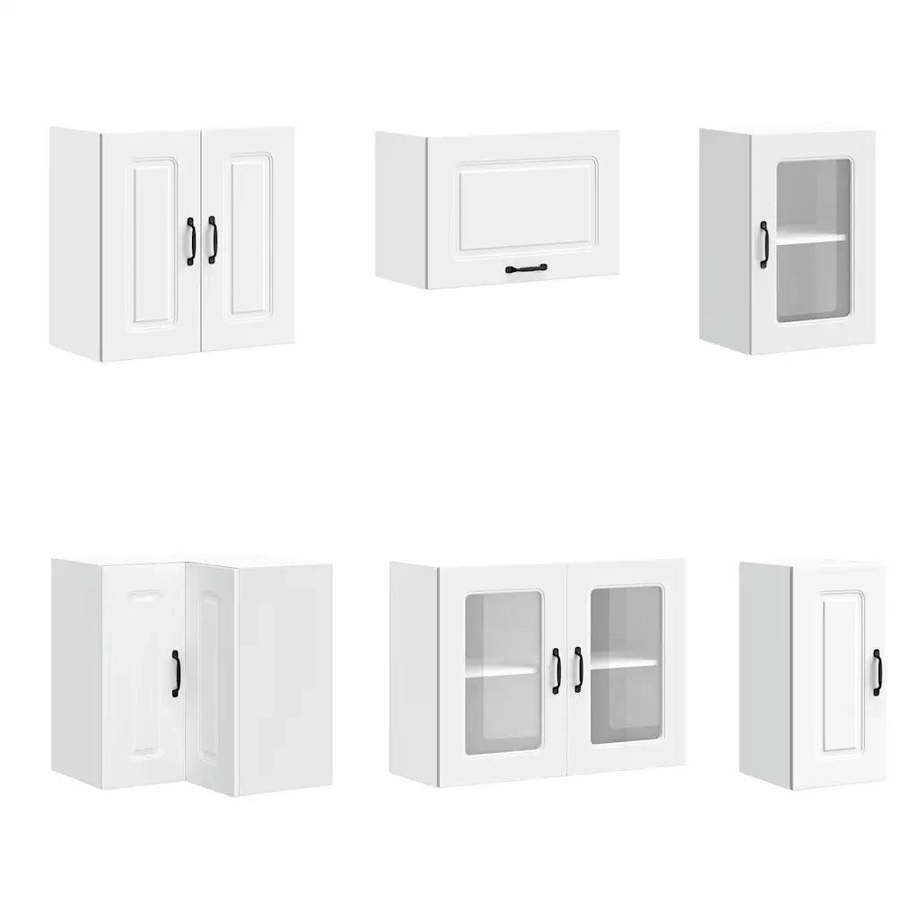 vidaXL Set Mobili da Cucina 11 pz Kalmar Bianchi Legno Multistrato