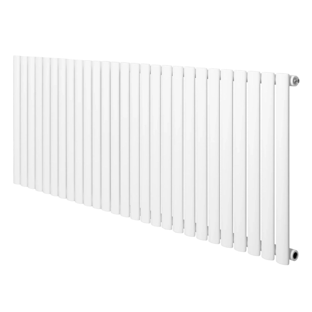 Radiatore Orizzontale Design Ovale Colonna Singola Bianco 600x1620 mm