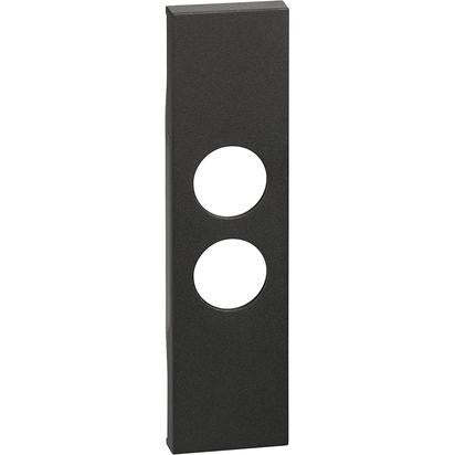 Living Now - Cover presa TV-SAT 1M nera - KG09