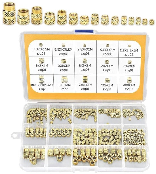 Kit di attrezzi a viti M2 M25 M3 M4 M5 M6 - 300 pezzi - per stampa 3D e parti in plastica - con scatola di classificazione
