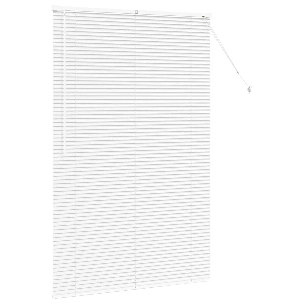 Tendaggi a Veneziana | Tenda a lamelle Bianco 175 x 120 cm Alluminio