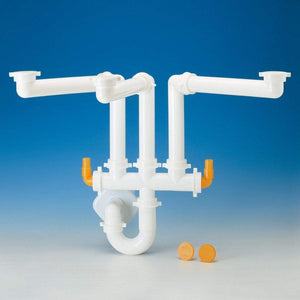 Sifone spazio 3 tubo ottone d40 bianco lira 9.1273.04