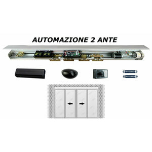 PORTA AUTOMATICA A VETRI 2 ANTE INGRESSO AUTOMATICO PER SUPERMERCATO ACCESSI