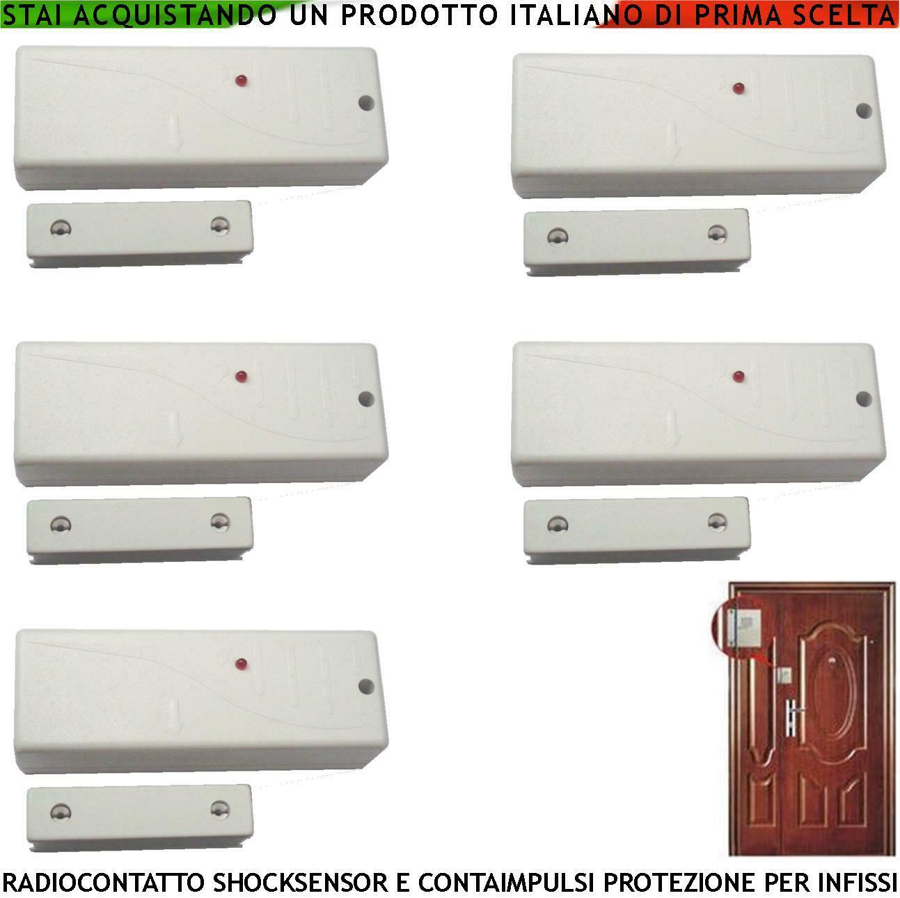 CONTATTO MAGNETICO RADIO 5 PEZZI BIANCHI CMR20VR SECURVERA SS-CBRCMRLCSE