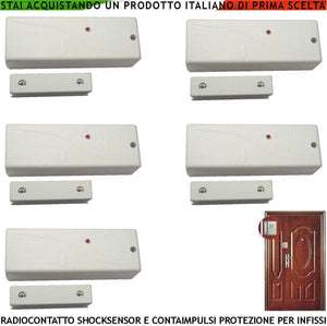 CONTATTO MAGNETICO RADIO 5 PEZZI BIANCHI CMR20VR SECURVERA SS-CBRCMRLCSE