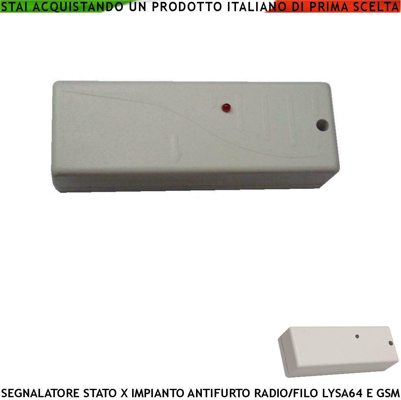 RIPETITORE DI STATO IMPIANTO ANTIFURTO RADIO FILO SECURVERA SS-RTSSSIALSB