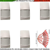 INFRAROSSO RADIO 5 RILEVATORI DOPPIO PIR40VR SECURVERA SS-PIRSIRLVSE