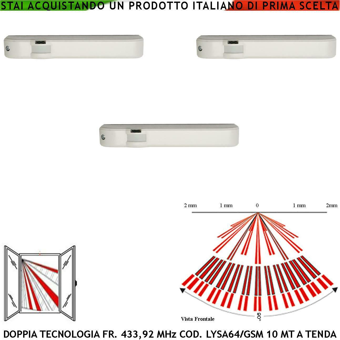 RILEVATORI DI MOVIMENTO DOPPIA TECNOLOGIA RADIO TENDA SECURVERA SS-DTBMPT3DTC