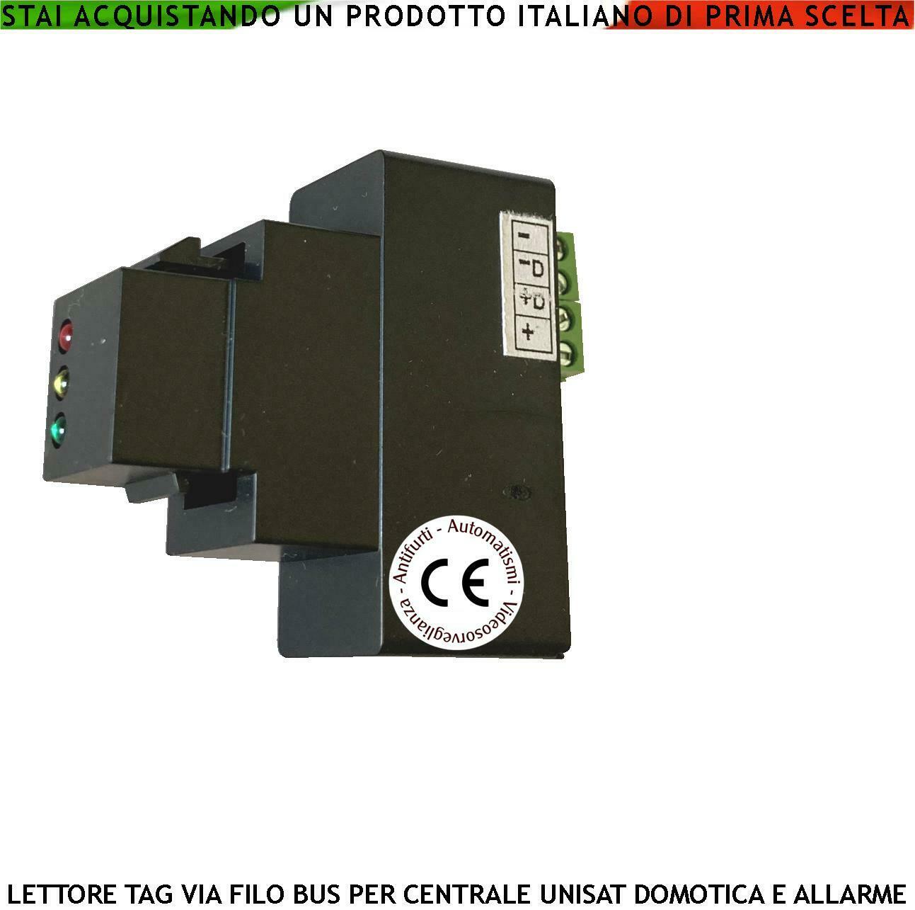 LETTORE PROSSIMITÀ TAG CODIFICA "UNISAT 2" MODULO RJ45 SECURVERA SV-LUPDPTCPUC