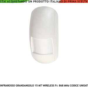 INFRAROSSO WIRELESS 15 METRI GRANDANGOLO DA INTERNO SECURVERA SV-SIRIGWSCUA