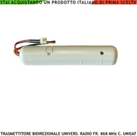 TRASMETTITORE RADIO BIDIREZIONALE FREQUENZA 868 MHZ SECURVERA SV-CTRTUSBAUB