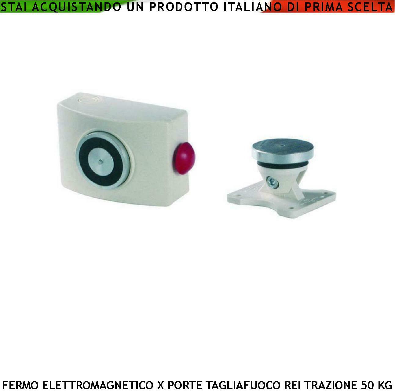 BLOCCAPORTA MAGNETETICO FERMO BIANCO PORTE TAGLIAFUOCO SECURVERA SF-BE5ASBESPA