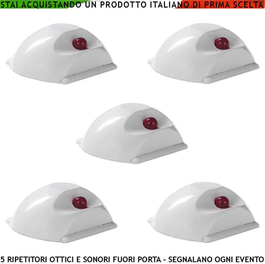 RIPETITORE REMOTO 5 PEZZI PER ALLARME OTTICO E SONORO SECURVERA SF-LRSRFPCOSE