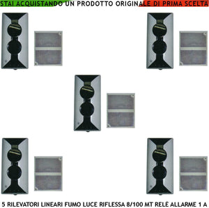 BARRIERE INFRAROSSO LINEARI RILEVANO IL FUMO SECURVERA SE-EEVRLFRIPE