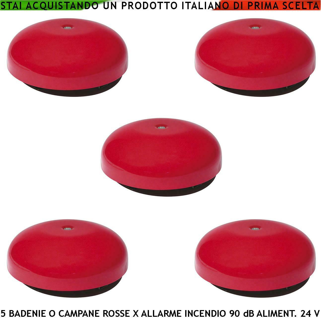 ANTINCENDIO BADENIA ELETTROMECCANICA ROSSA 5 PEZZI SECURVERA SF-CBCSAMCRIE