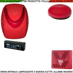 SIRENA LAMPEGGIANTE LED ANTISCHIUMA ESTERNA BADENIA SECURVERA SV-DF2CESAIPE