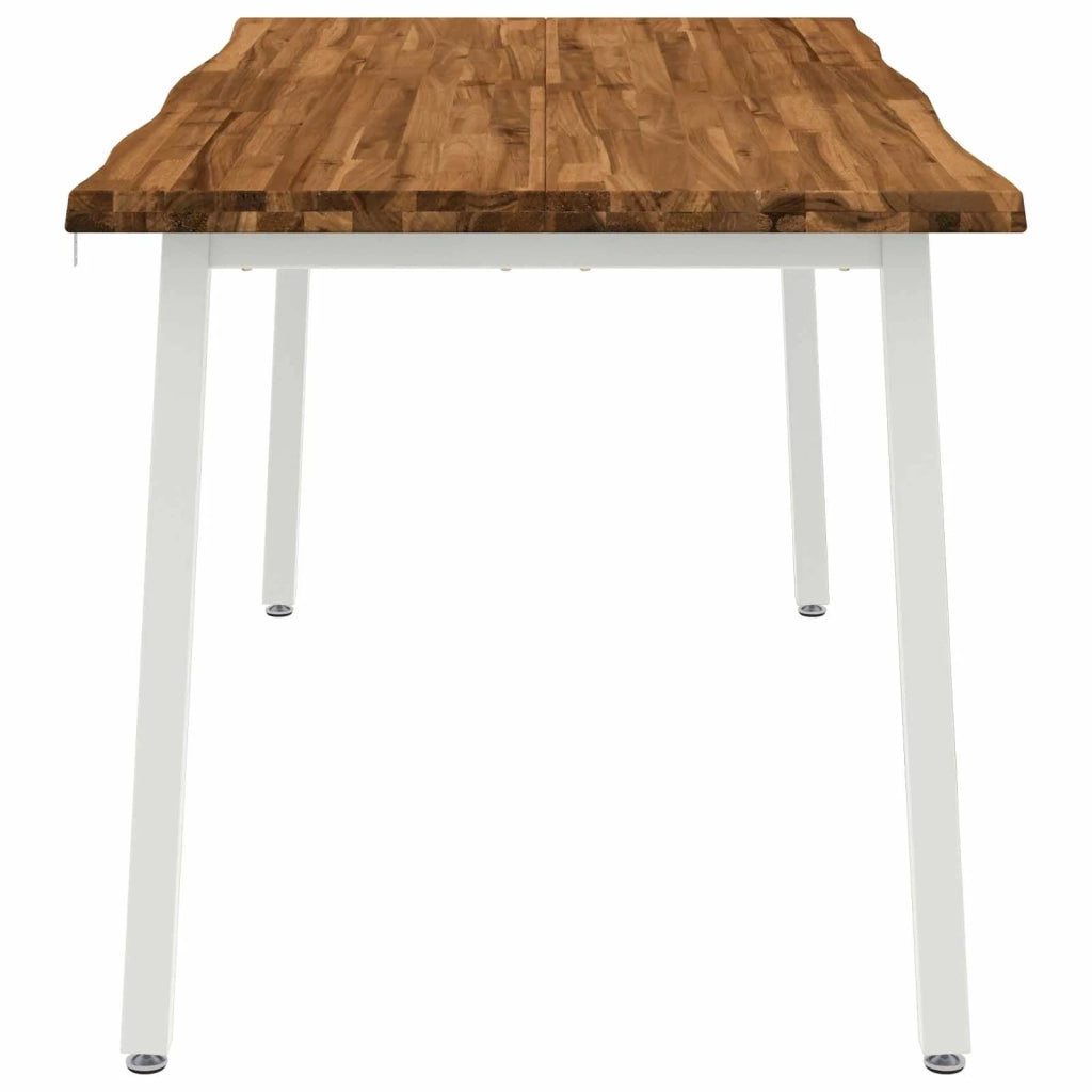 Tavolo da pranzo con bordo vivo 160 x 90 x 75 cm Naturale 3425017
