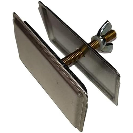 Tappo copriforo rettangolare 69x 45 inox satin lira a.1428.01