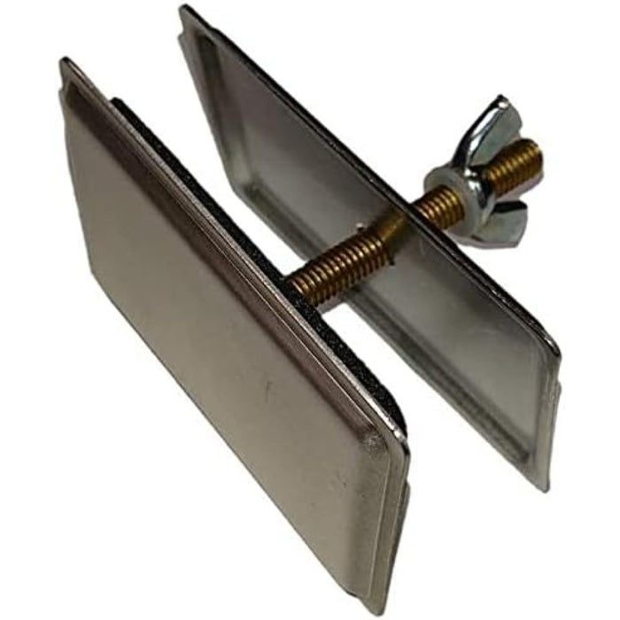 Tappo copriforo rettangolare 69x 45 inox satin lira a.1428.01