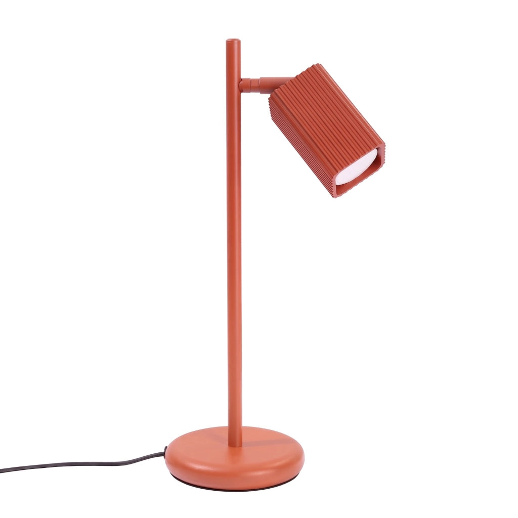 Lampada da tavolo RAYO ocra rossa