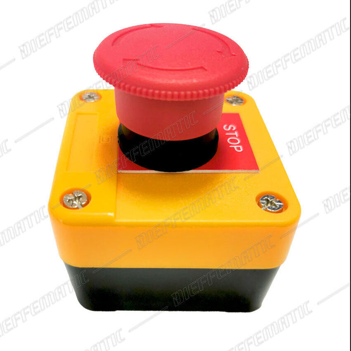 Pulsante Emergenza Stop Bloccato 1No 1Nc Porta Cancelli