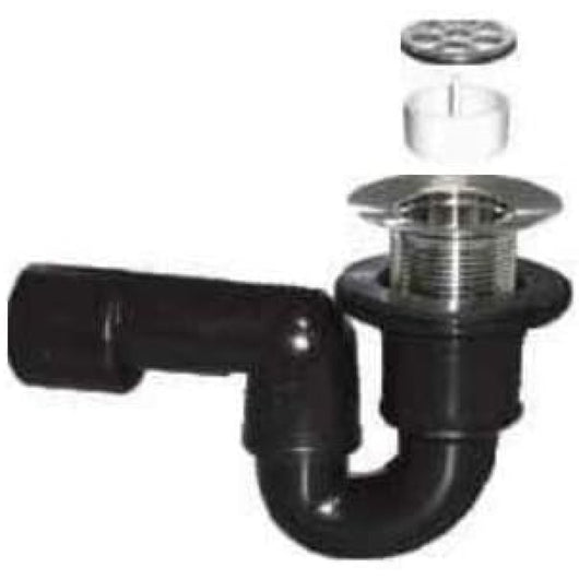 Sifone doccia orientabile griglia 80 uscita 40/50 con piletta ottone b08