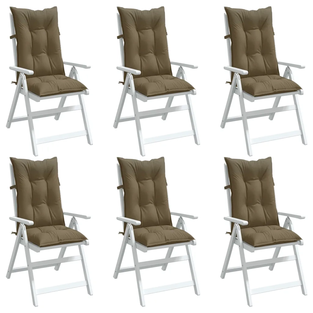 Cuscini Sedia Schiena Alta 6 Tortora M¨¦lange 120x50x7 Tessuto