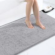 Badmat Antiscivolo con Microfibra - 60 x 120 cm, Grigio Chiaro