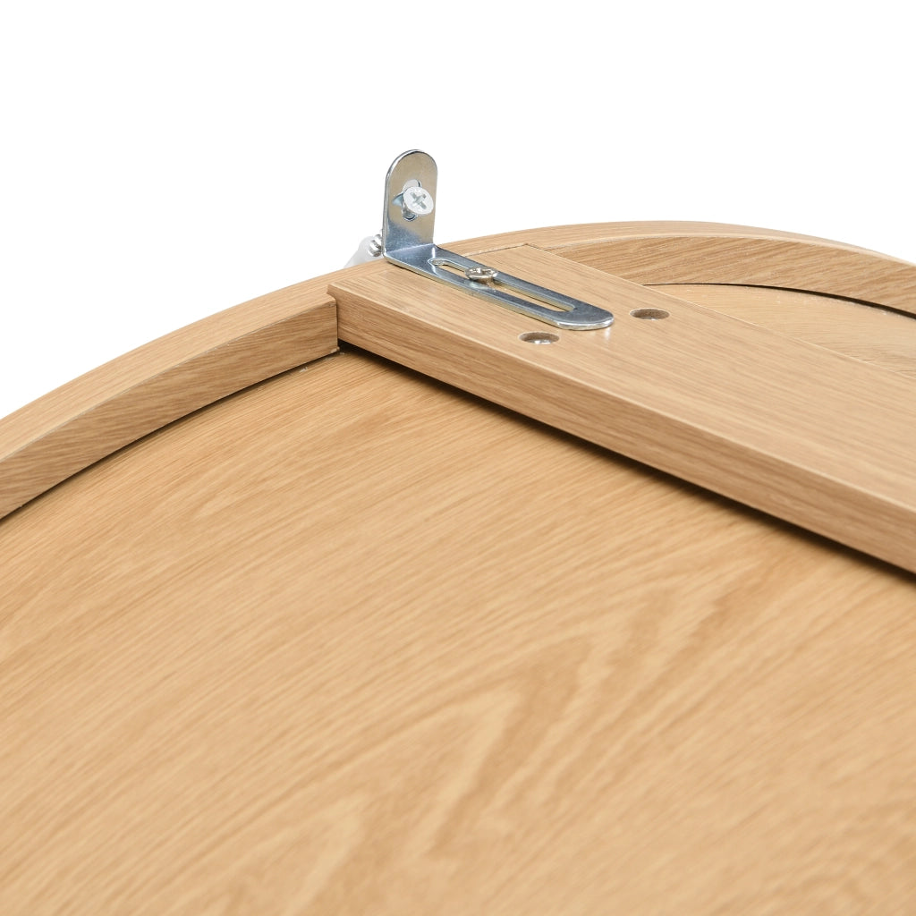 ARMADIO con porte curve 80 x 50 x 179 cm naturale in MDF e truciolare