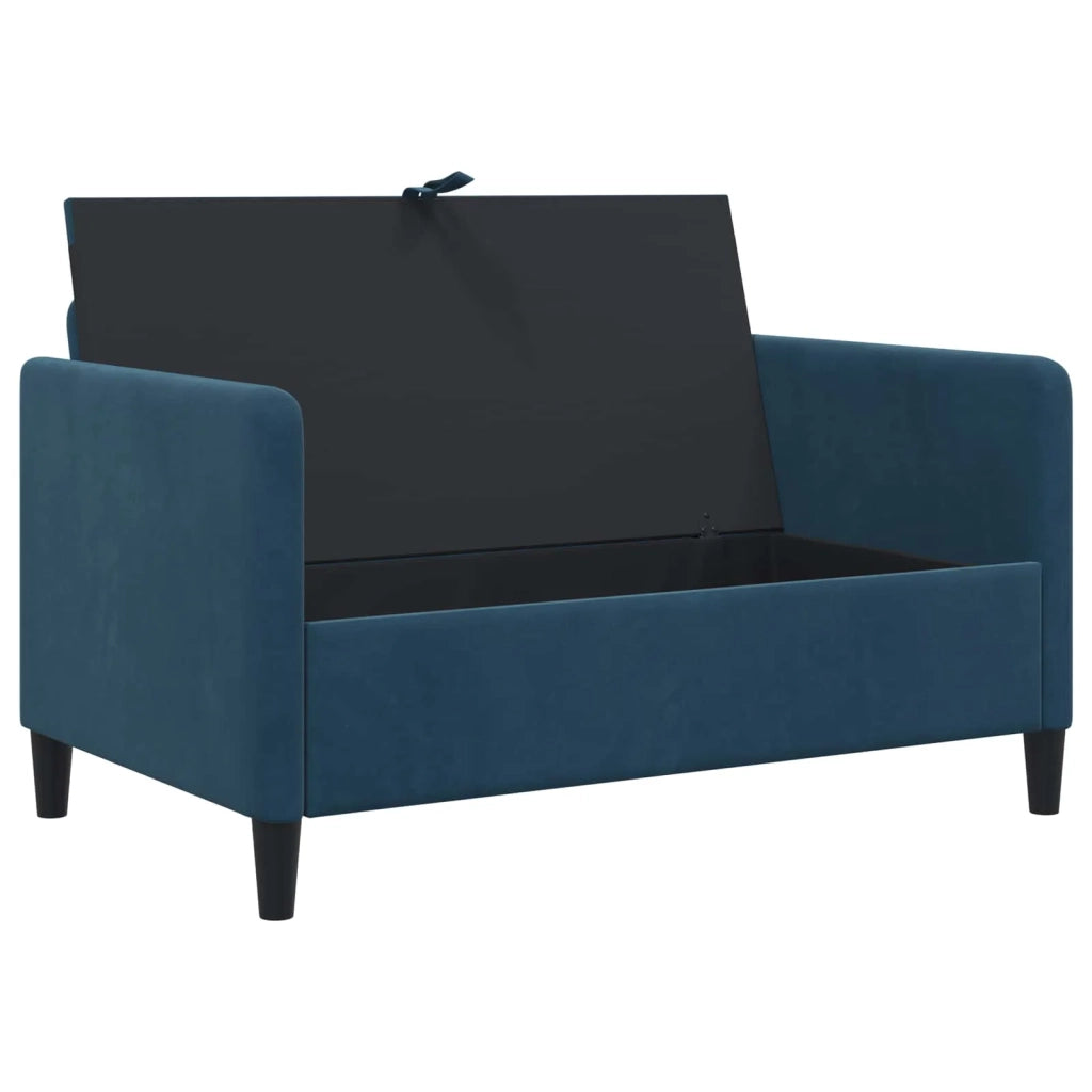 Set di Divani con Storage 2 pz Blu Poliestere 3429171