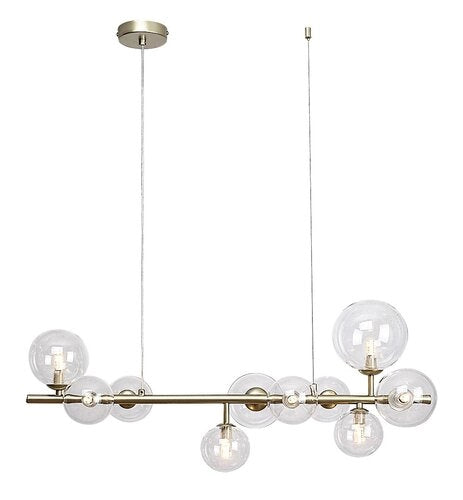 Lampada a sospensione Rabalux Aslov oro 10xG9 vetro