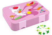 Lunchbox per bambini con 6 compartimenti – Set di contenitori per snack – Bentobox per uscite, asilo e scuola – Snackbox per ragazzi e ragazze – Libero da BPA