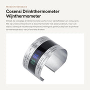 Termometro per Vino Armband con Design Comodo - Adatto per l'Uso in Ristoranti - Misura la Temperatura del Vino