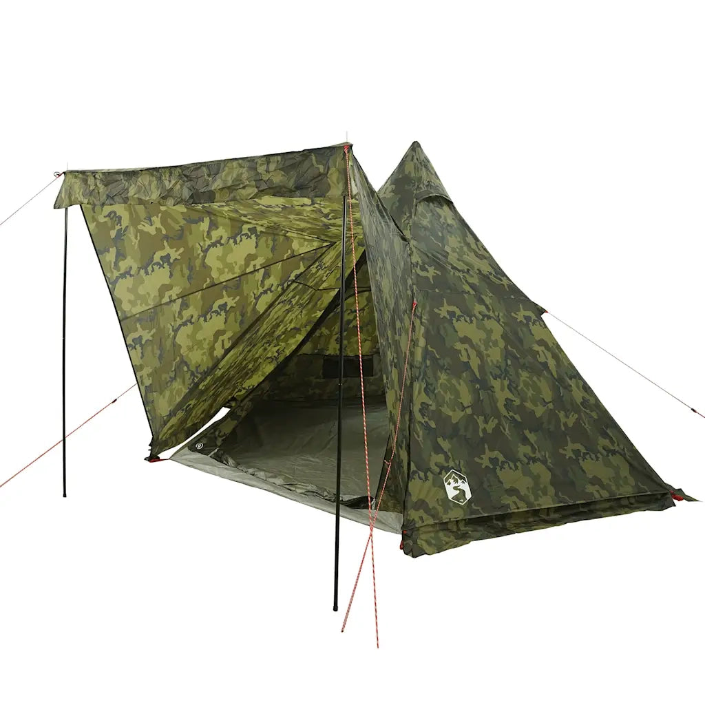 Tenda Familiare Tipi per 6 Persone Mimetica Impermeabile 4009444