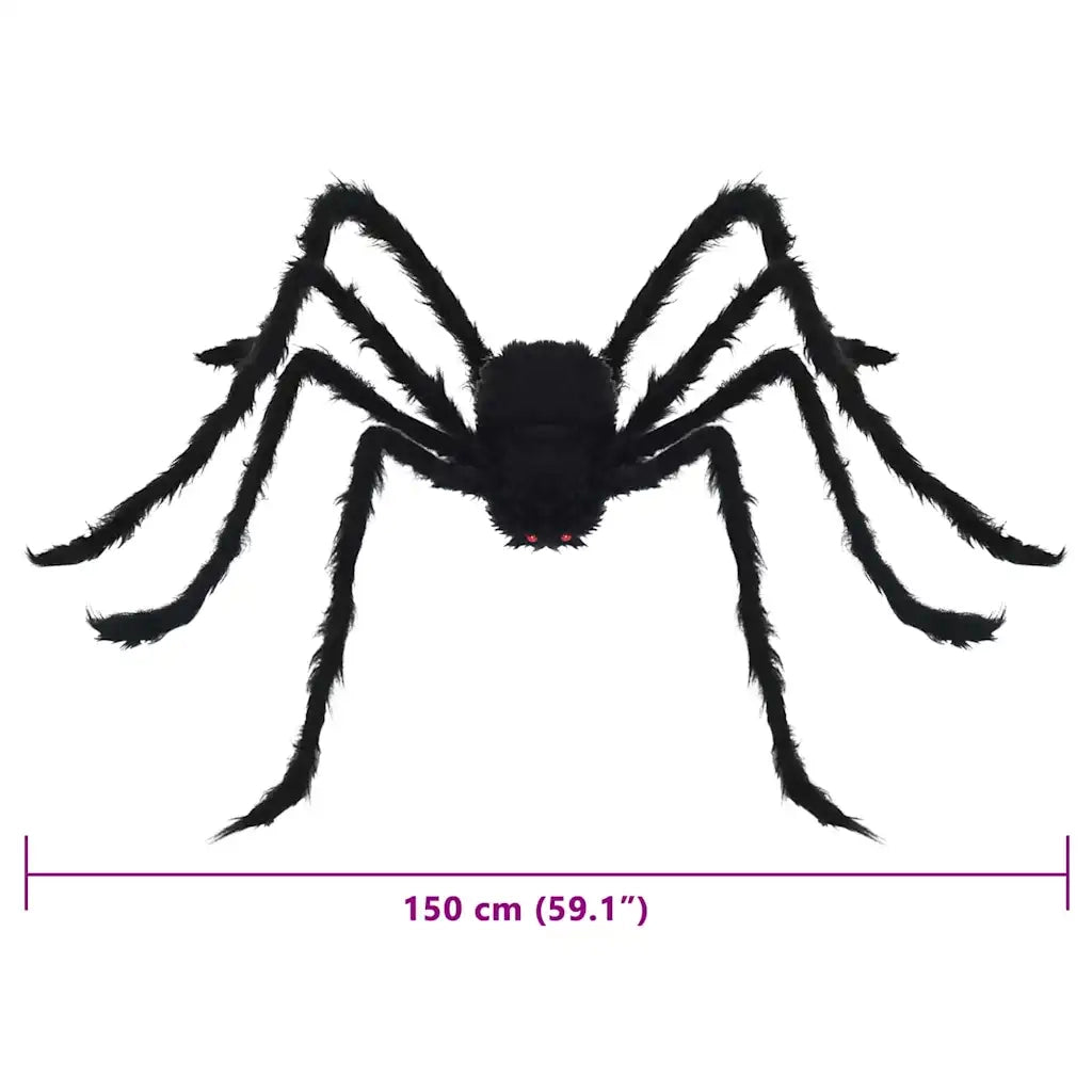 Decorazione Ragno di Halloween 3 pz Nero 150 cm CFW2376460