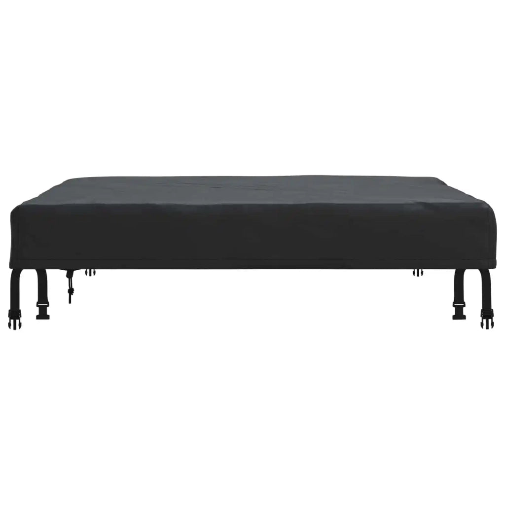 Copertura Tavolo Tinta unita Nero 92 x 92 x 15 cm Tessuto 4106080