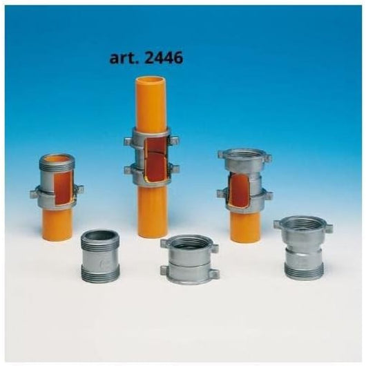 Adattatore 002446 tubo liscio d4 0 bianco lira 8.2446.01