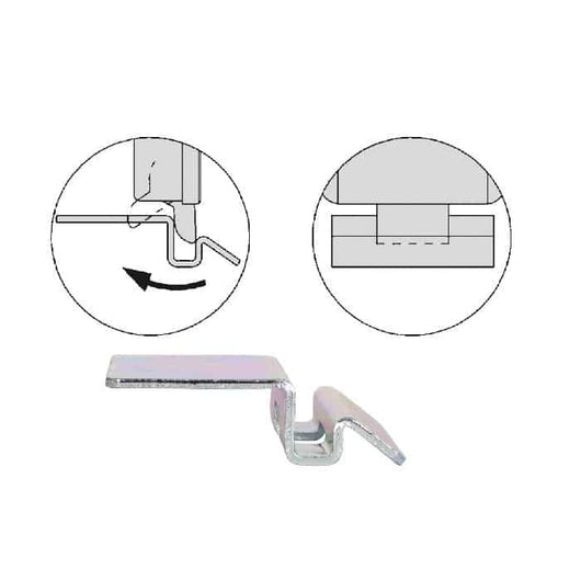 PIASTRA INCONTRO 9986 A TERRA PER SERRATURE VIRO