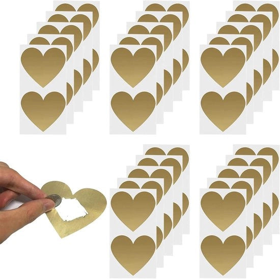 Etichette di Sorpresa per Festa di Matrimonio, Compleanno, 50 Stuks, Etichette Self Adesive per Carta da Regalo, Ghiaccio 7 cm