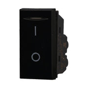 Interruttore Bipolare 0-1 16A Colore Nero Compatibile Con Bticino Axolute