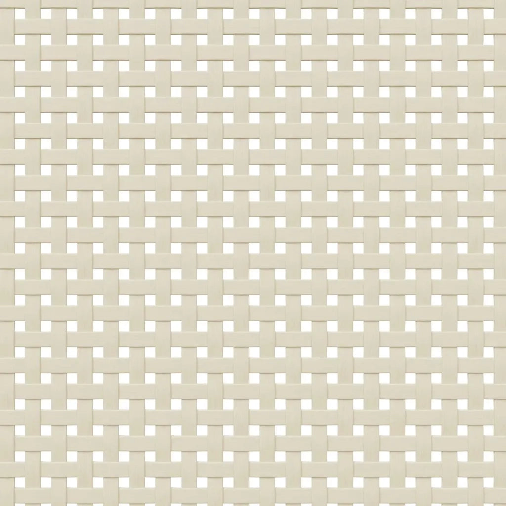 Comodino SENJA Aspetto Rattan Bianco 40x35x65 cm in Legno Pino 358014