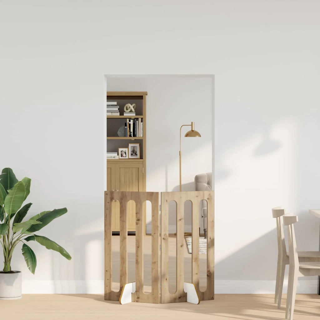 Recinto pieghevole per animali 2 pcs Rovere Artigianale