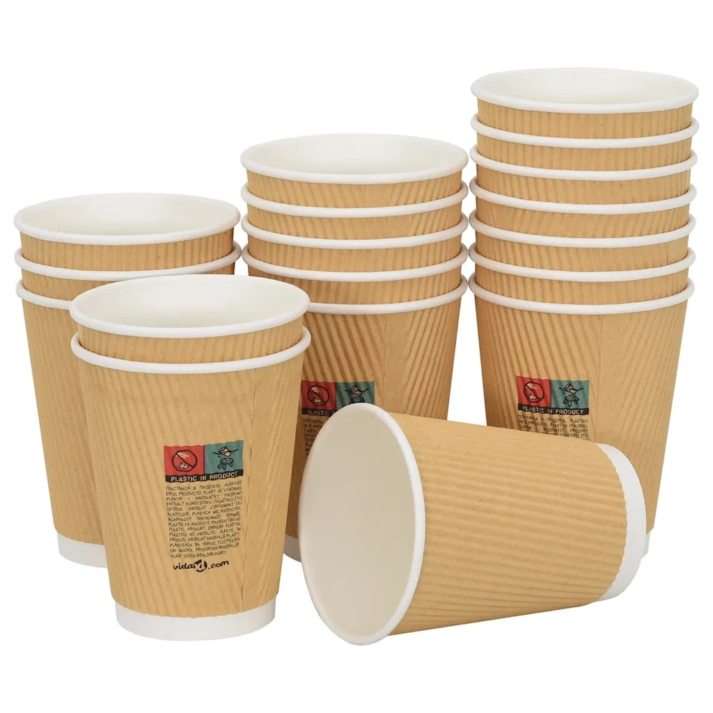 Tazze da Caff¨¨ in Carta con Coperchi 1000 pz 12oz 300 ml CFW5344433