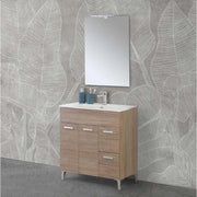 COMPOSIZIONE BAGNO GRETA 80X40XH85,5CM ROVERE