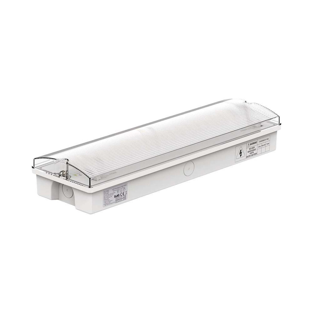 Luce di uscita di emergenza a LED da 3W con pulsante di self test e controllo RF 6400K