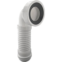 Connessione flessibile per wc in pvc spiralato 540mm con curva g