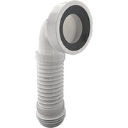 Connessione flessibile per wc in pvc spiralato 540mm con curva g