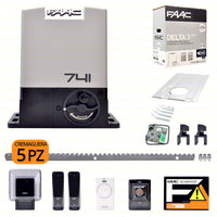 KIT X CANCELLI SCORREVOLI 230V DELTA 3 FAAC 105630445 + 5 M CREMAGLIERA ZINCATA